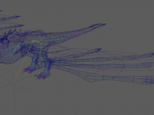 Dragon Wyvern Rig 3D Модель