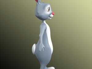 Cartoon Rabbit Rig 3D Model