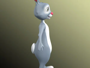 Cartoon Rabbit Rig 3D Model
