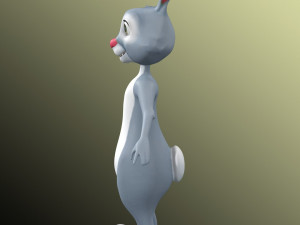 Cartoon Rabbit Rig 3D Model