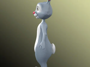 Cartoon Rabbit Rig 3D Model