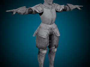 Templar Knight Rig 3Dモデル