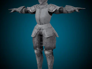 Templar Knight Rig 3D Model