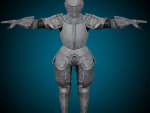 Templar Knight Rig 3D Model
