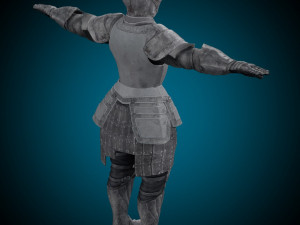Templar Knight Rig Modello 3D