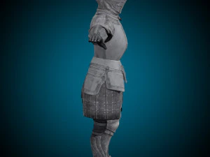 Templar Knight Rig 3D Model