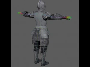 Templar Knight Rig 3D Model