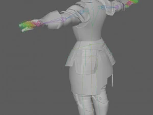Templar Knight Rig 3D Model