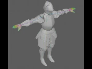 Templar Knight Rig 3D Model