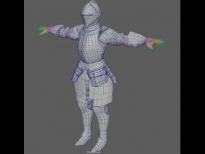 Templar Knight Rig Modello 3D