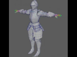 Templar Knight Rig 3D Model