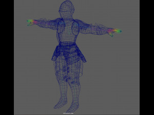 Templar Knight Rig Modello 3D