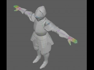 Templar Knight Rig Modello 3D