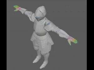 Templar Knight Rig 3D Model