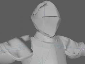 Templar Knight Rig Modello 3D