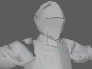 Templar Knight Rig 3D Model