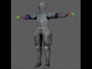 Templar Knight Rig Modello 3D