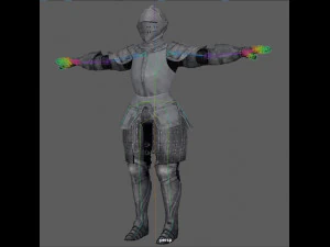 Templar Knight Rig 3D Model