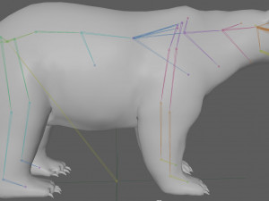 Polar Bear Rig 3D Model