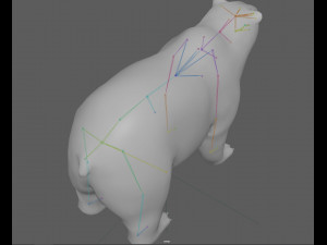 Polar Bear Rig 3D Model