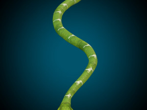 Snake Low poly Rig 3D Модель