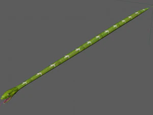 Snake Low poly Rig 3D Model
