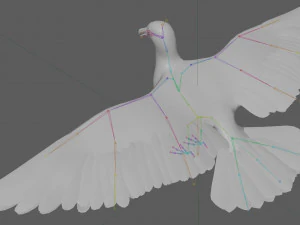 Seagull Rigged 3D Model