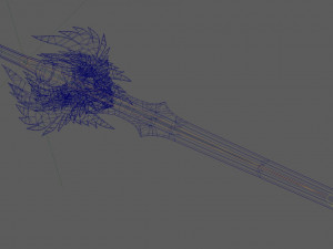 Angel Elven Stylized Sword Modelo 3D