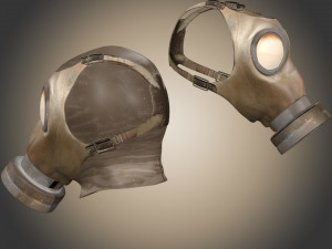 Gas Mask Low poly 3D Модель