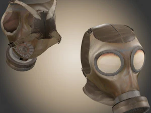 Gas Mask Low poly 3D Model