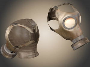 Gas Mask Low poly 3D Модель