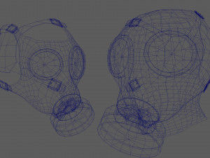 Gas Mask Low poly 3D Модель