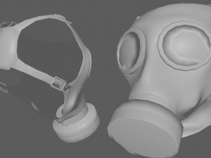 Gas Mask Low poly 3D Модель