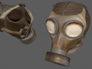 Gas Mask Low poly 3D Модель