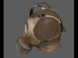 Gas Mask Low poly 3D Model