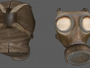 Gas Mask Low poly 3D Модель
