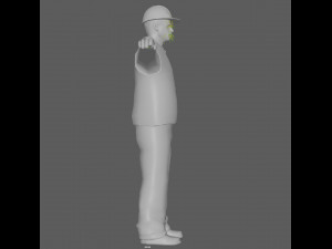 Construction Worker Rig 3Dモデル