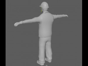 Construction Worker Rig 3Dモデル