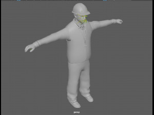 Construction Worker Rig 3Dモデル