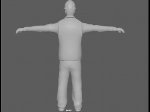 Construction Worker Rig 3Dモデル