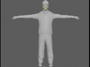Construction Worker Rig 3Dモデル