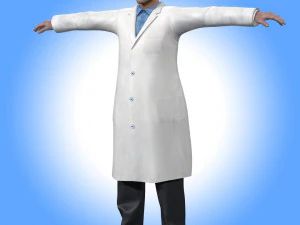 Scientist Doctor Rig 3D Model