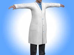 Scientist Doctor Rig Model 3D