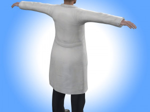Scientist Doctor Rig Model 3D