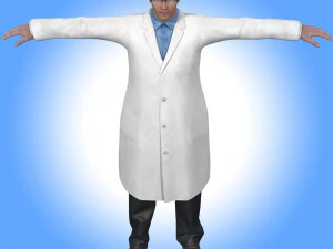 Scientist Doctor Rig 3D Model