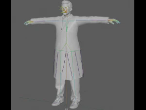 Scientist Doctor Rig 3D Model