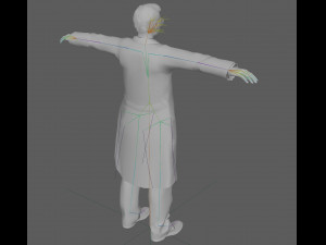 Scientist Doctor Rig Model 3D