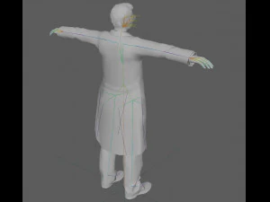 Scientist Doctor Rig 3D Model
