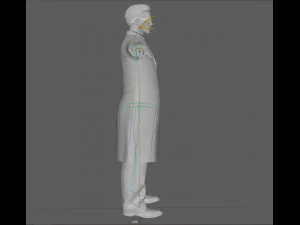 Scientist Doctor Rig 3D Model