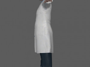 Scientist Doctor Rig Model 3D
